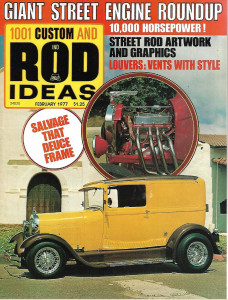 1001 CUSTOM AND ROD IDEAS 1977 FEB - LOUVERS, ARTWORK & GRAPHICS, OLDS